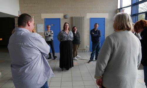 Cynthia Houdart lors de sa formation à Bully-les-Mines